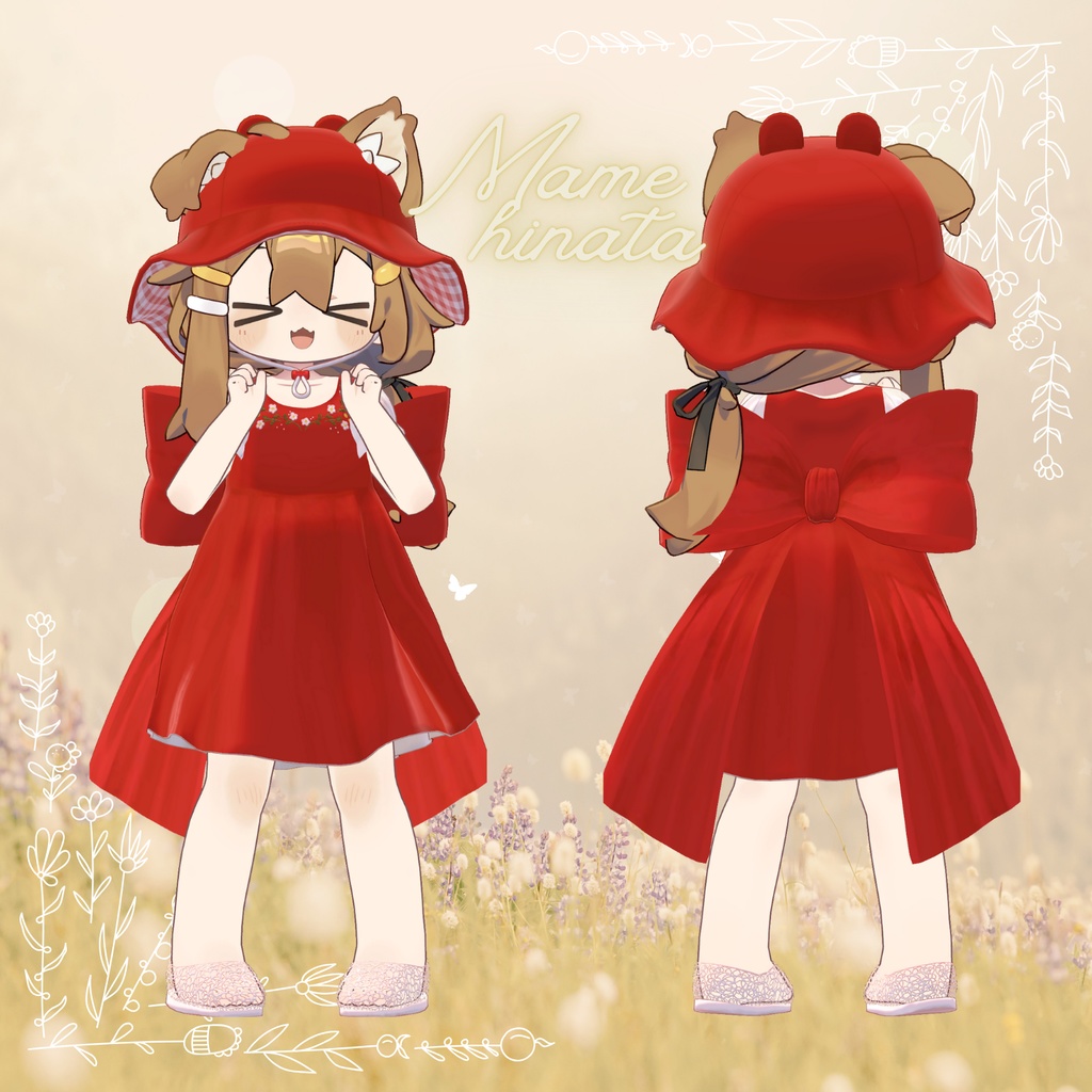 【VRC想定衣装】Summer Flower【しろめあ・わたゆき・まめふれんず対応】