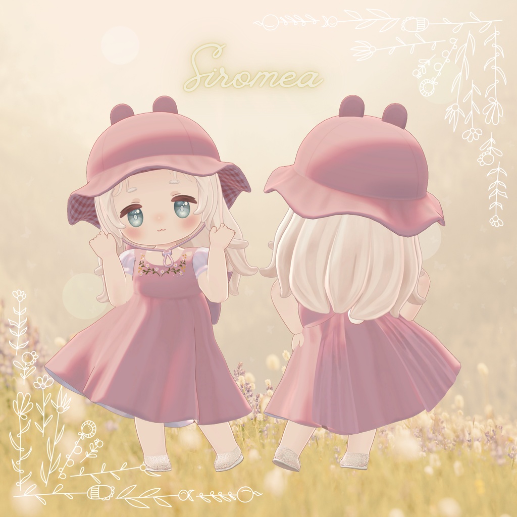 【VRC想定衣装】Summer Flower【しろめあ・わたゆき・まめふれんず対応】
