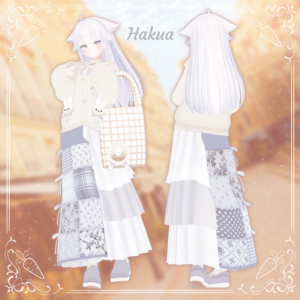 【19アバター対応】Quilting Bunny【VRC想定衣装】