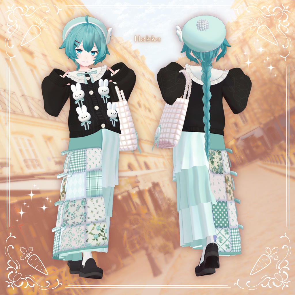 🐰10/15まで半額🐰【31アバター対応】Quilting Bunny【VRC想定衣装】