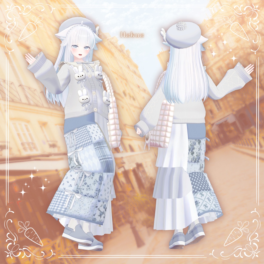 🐰10/15まで半額🐰【31アバター対応】Quilting Bunny【VRC想定衣装】