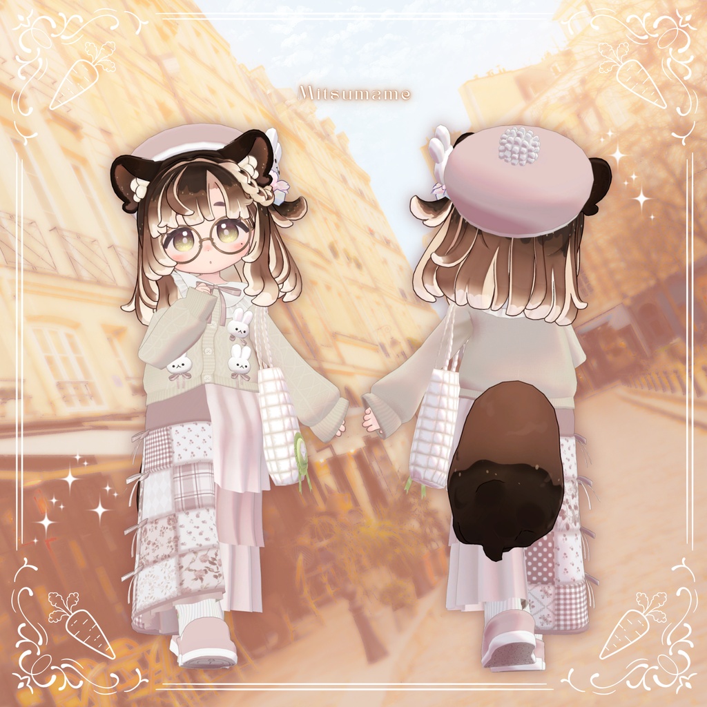 🐰10/15まで半額🐰【31アバター対応】Quilting Bunny【VRC想定衣装】
