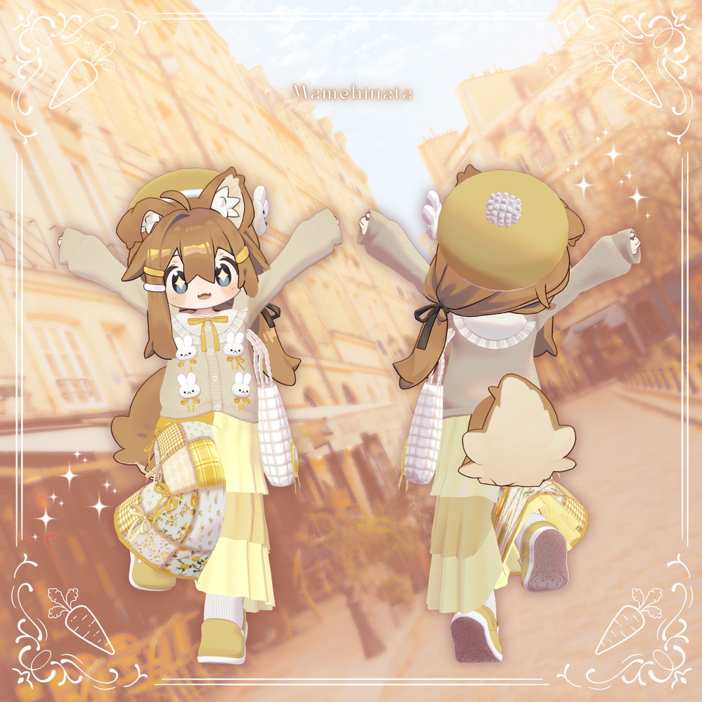🐰10/15まで半額🐰【31アバター対応】Quilting Bunny【VRC想定衣装】