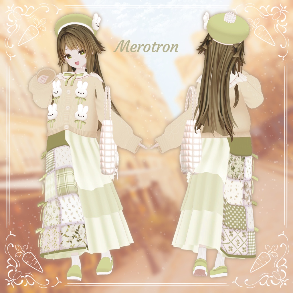 【19アバター対応】Quilting Bunny【VRC想定衣装】