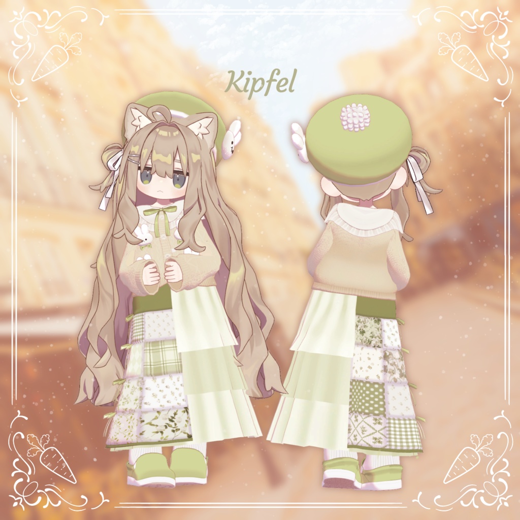 【19アバター対応】Quilting Bunny【VRC想定衣装】