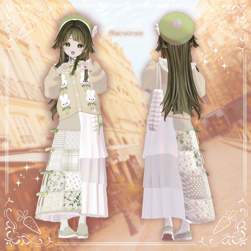 🐰10/15まで半額🐰【31アバター対応】Quilting Bunny【VRC想定衣装】