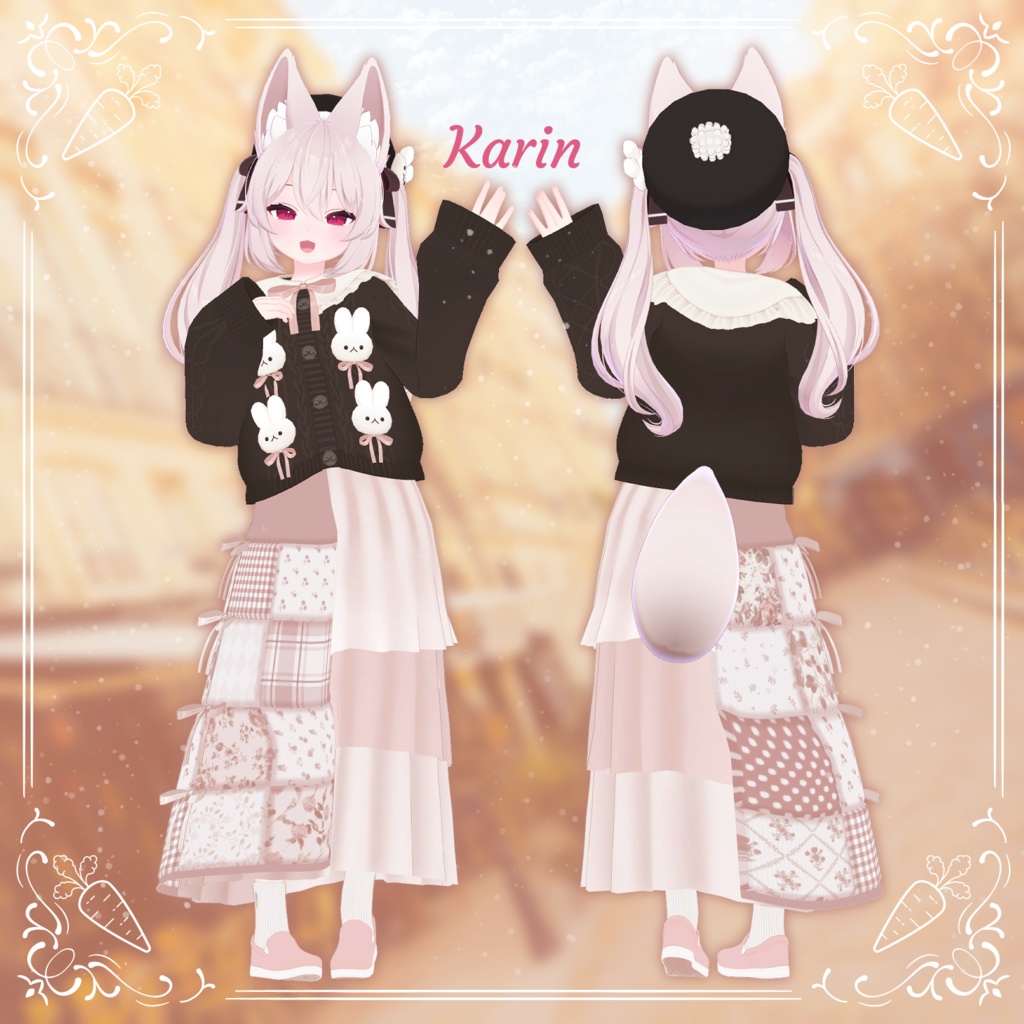 【19アバター対応】Quilting Bunny【VRC想定衣装】