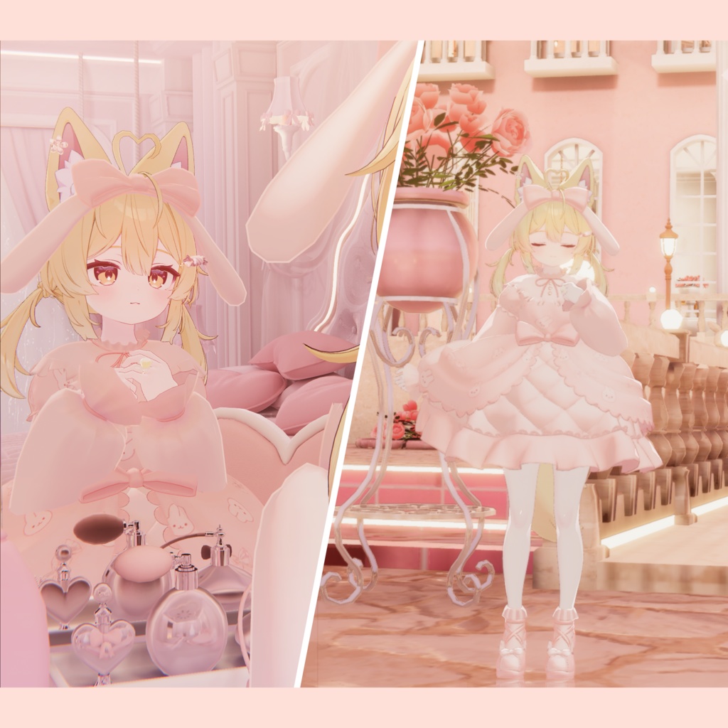 【20アバター対応】Mery Rococo【VRC想定衣装】