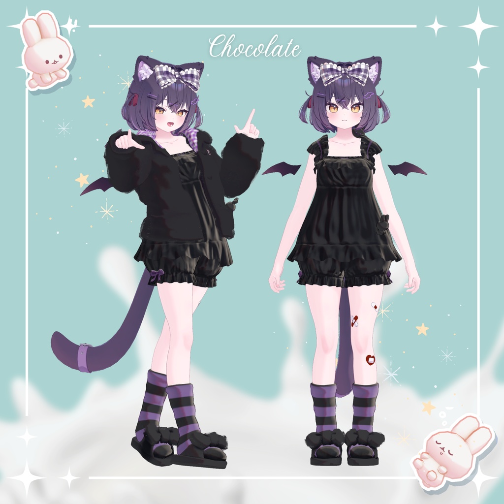 【3/22まで45%OFF】Milk Bunny Hug Time【VRC対応衣装】