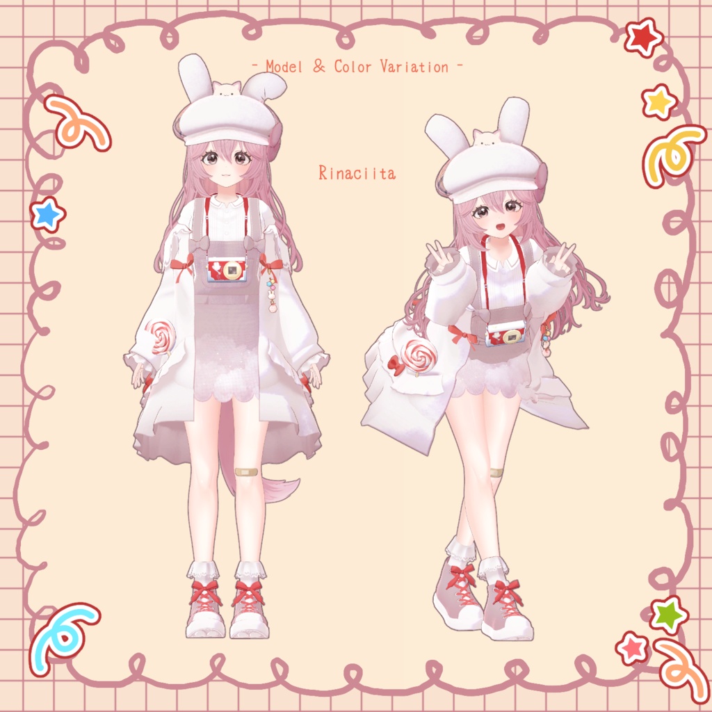 【~6/9まで¥2,000→¥1,000】お散歩Rabbit♪*【19アバター対応】