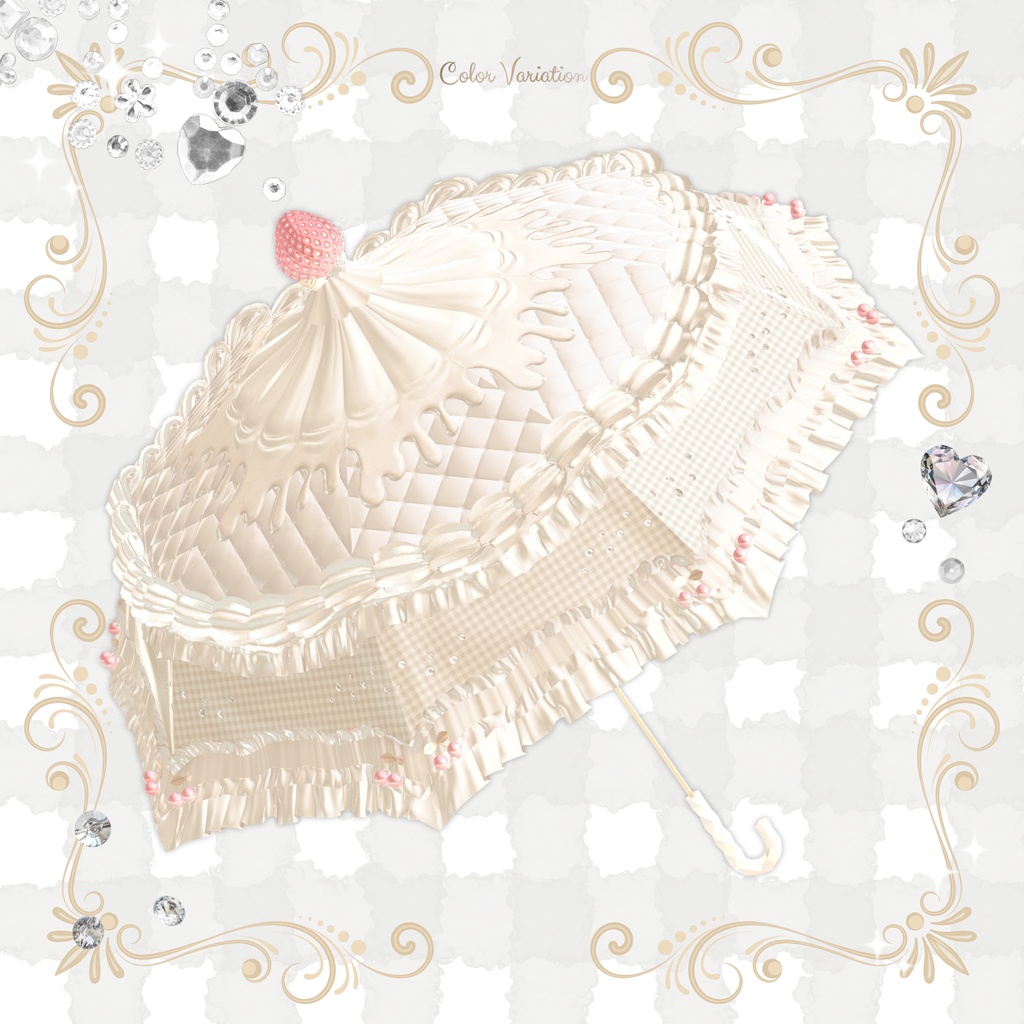 【3日間限定¥700→¥500】Sweet Umbrella【VRChat想定アクセサリー】