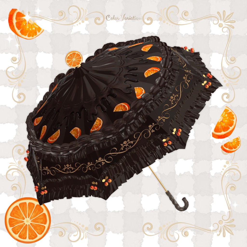 【3日間限定¥700→¥500】Sweet Umbrella【VRChat想定アクセサリー】