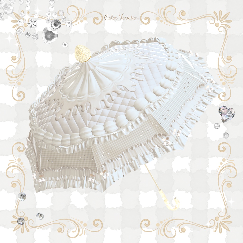 【3日間限定¥700→¥500】Sweet Umbrella【VRChat想定アクセサリー】