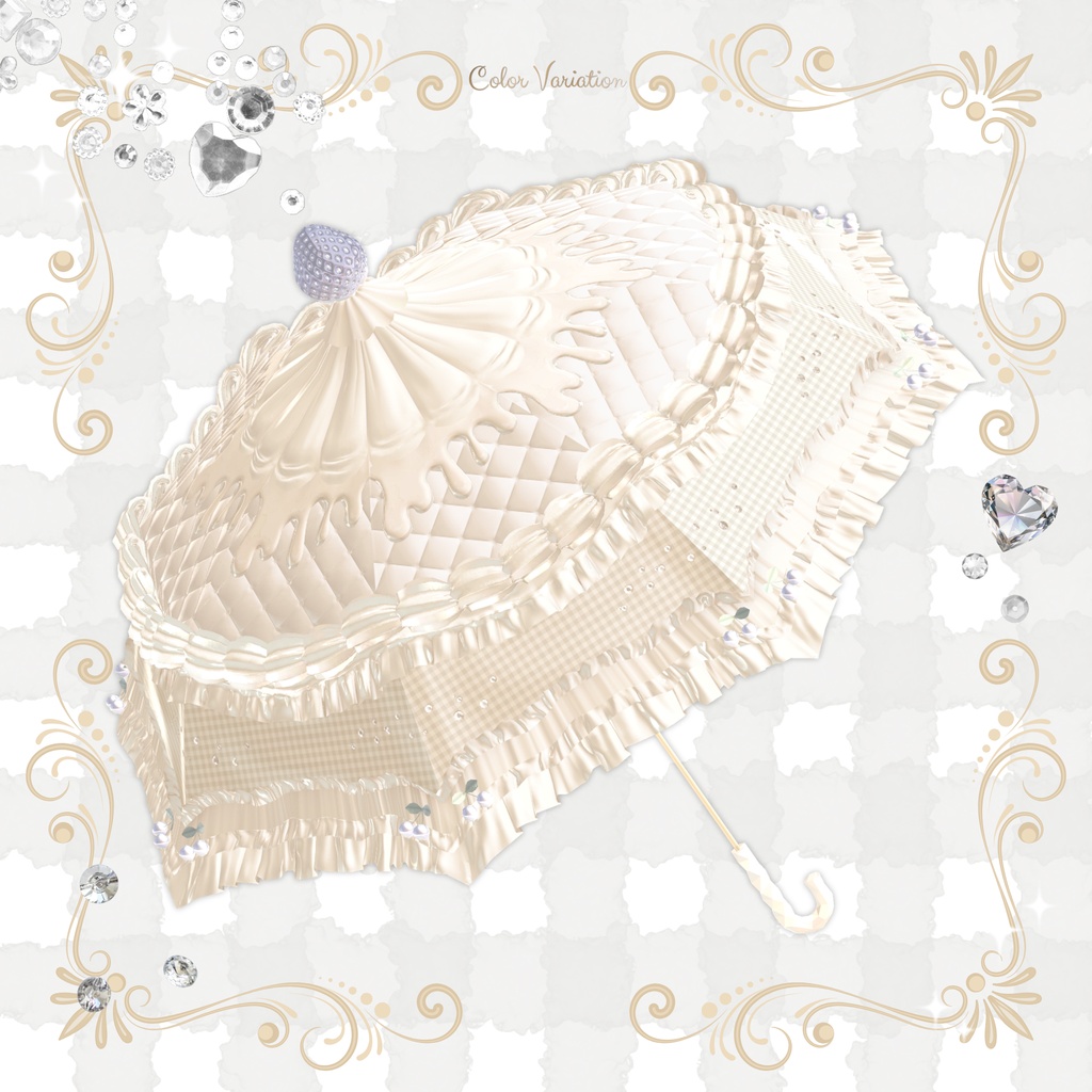 【3日間限定¥700→¥500】Sweet Umbrella【VRChat想定アクセサリー】