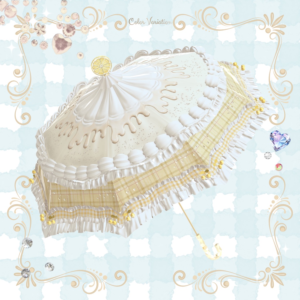 【3日間限定¥700→¥500】Sweet Umbrella【VRChat想定アクセサリー】