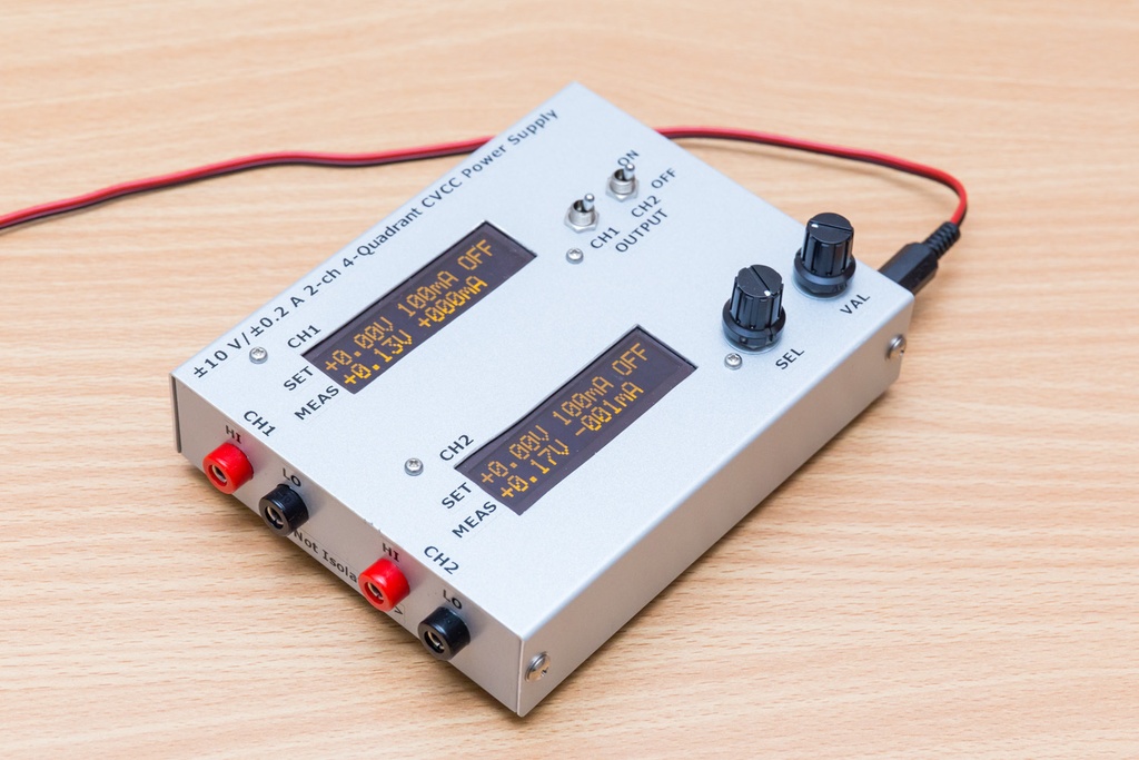 2-ch 10V/0.2A 4象限CVCC電源
