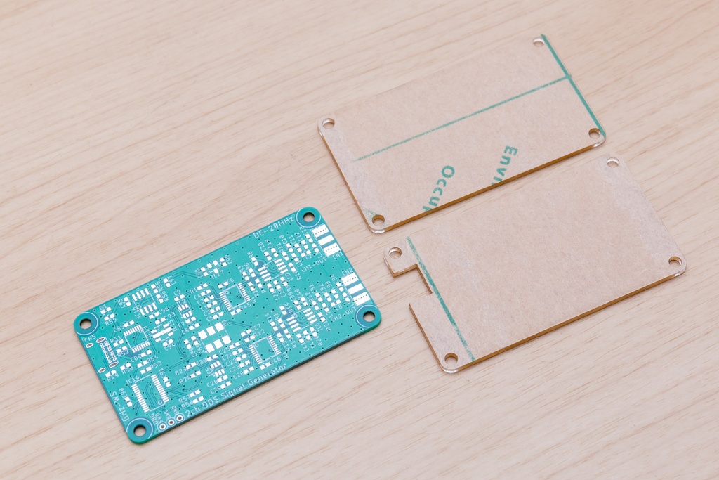 20MHz 2-ch 信号発生器 基板+アクリルフレーム