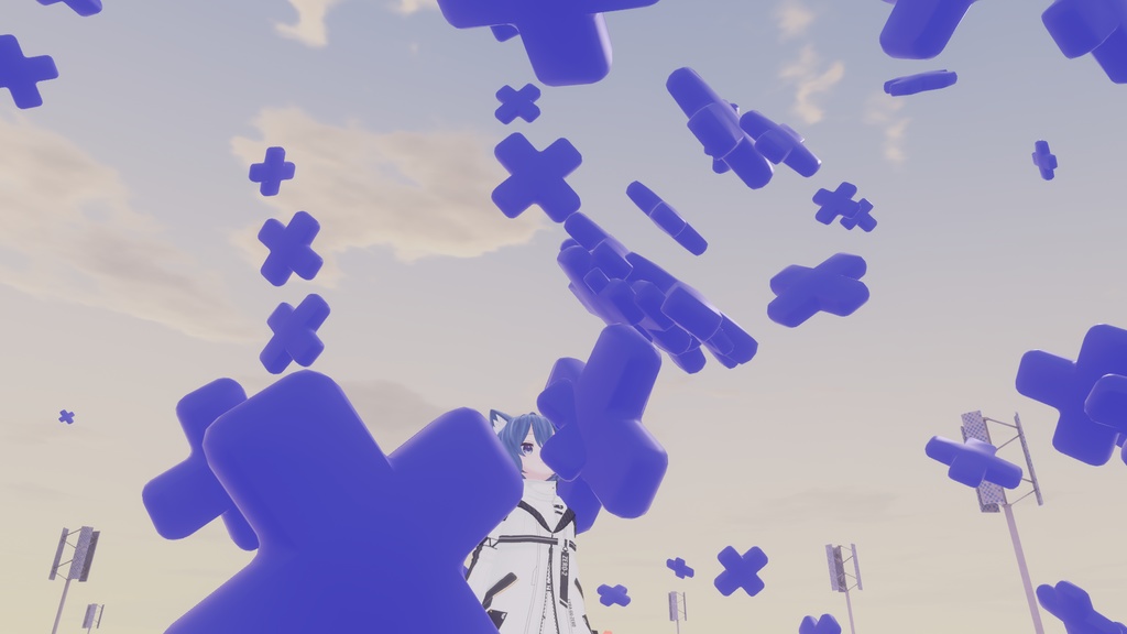 [VRChat想定]Cross Particle