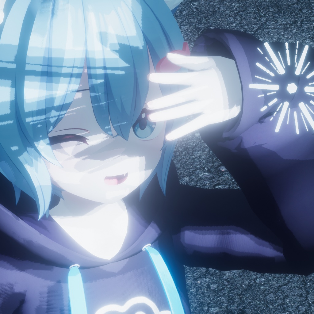 [VRChat想定]Avatar Lighting Gimmick