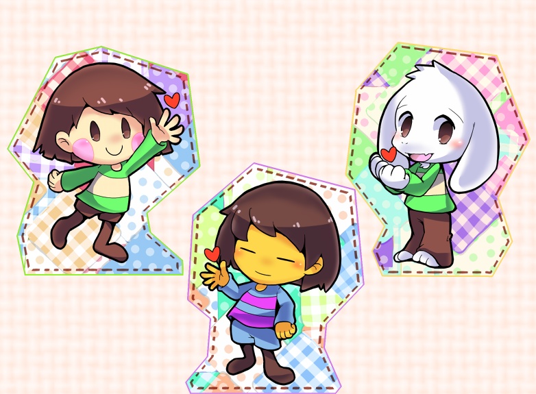 undertaleハートのアクリルキーホルダー