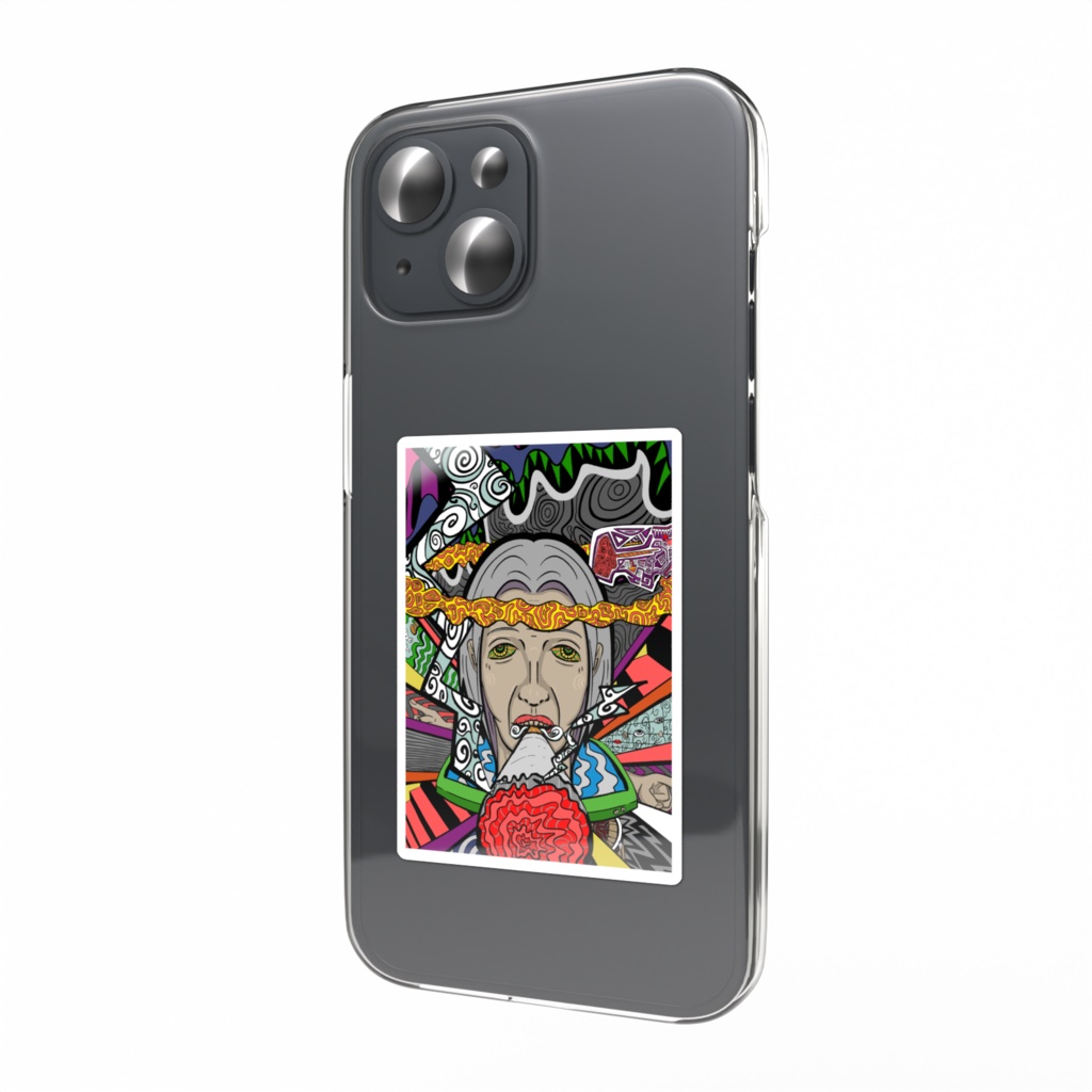 サイケデリック婆 スマホステッカー