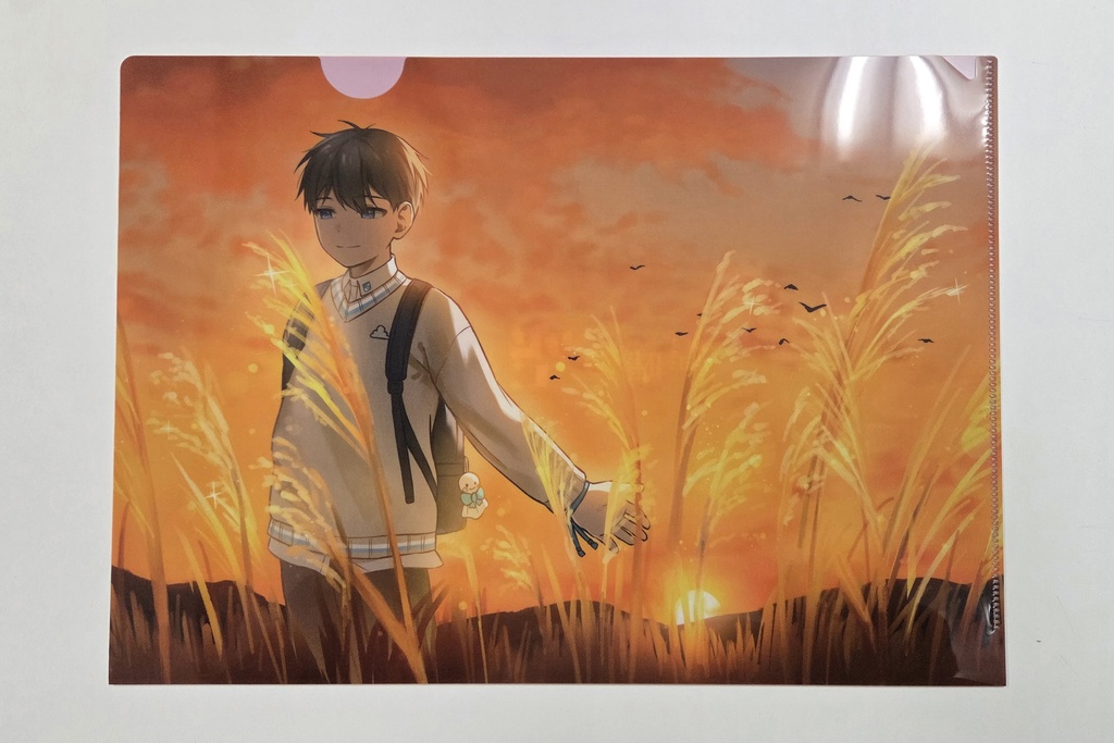 クリアファイル(夕暮れとススキ)