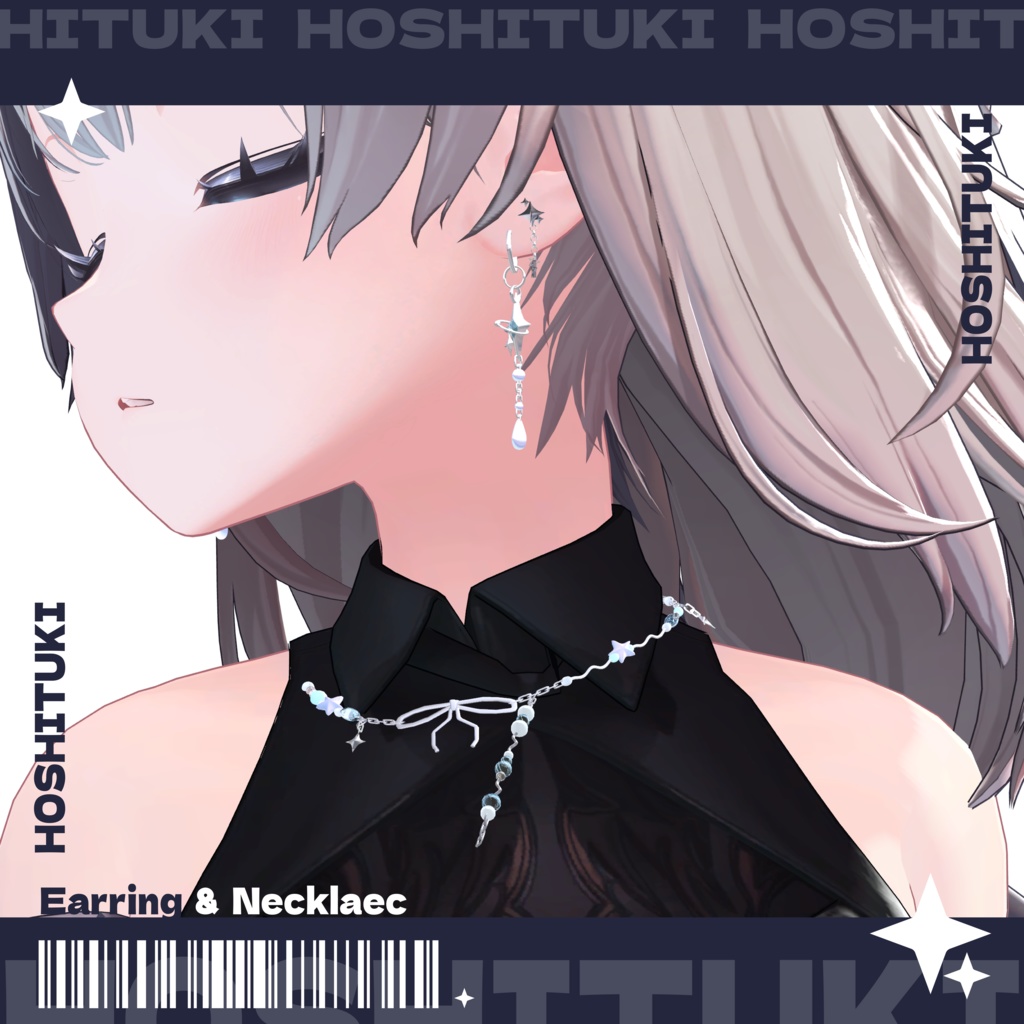 『揺れる』˚。⋆HOSHITUKI。˚☽˚【Earring&Necklace】