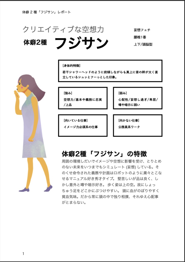 【PDF】体癖 2 種 を徹底解説!まるまるレポート (ダウンロード版)