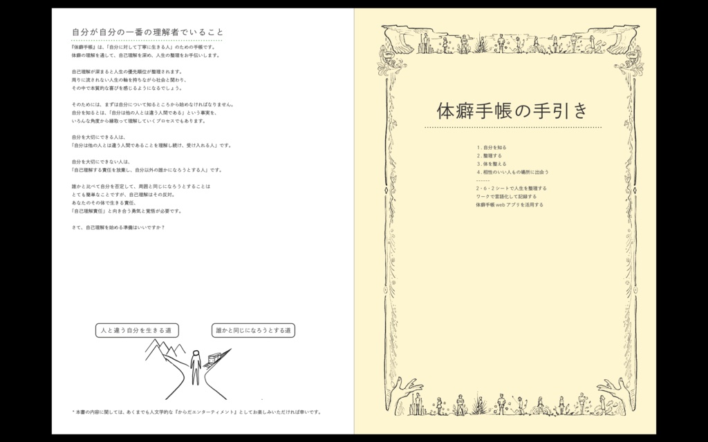 ※販売終了👉リニューアル版をご利用ください 【書籍版】『体癖手帳』~体と心と人生を変える 14の法則~