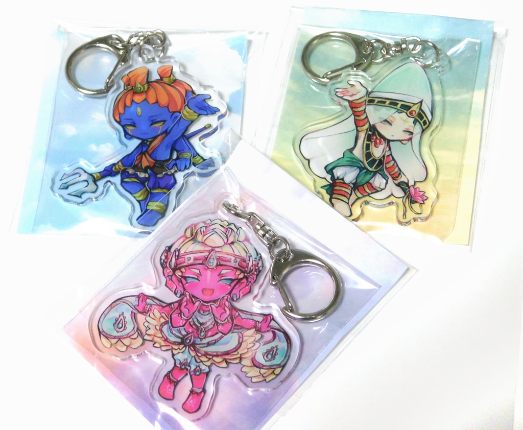 トリムルティ ✧ アクリルキーホルダー【ロケーシャ・クリシュナ・マハデーヴァ】