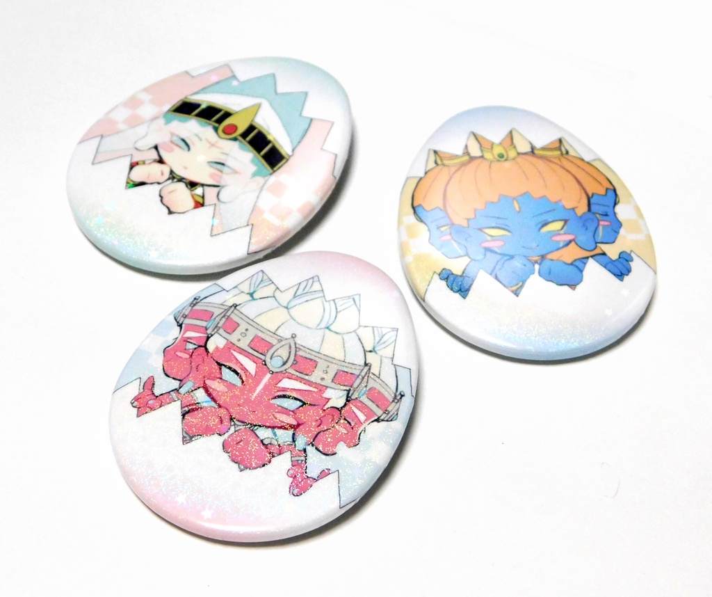 トリムルティ ✧ たまご型缶バッジ