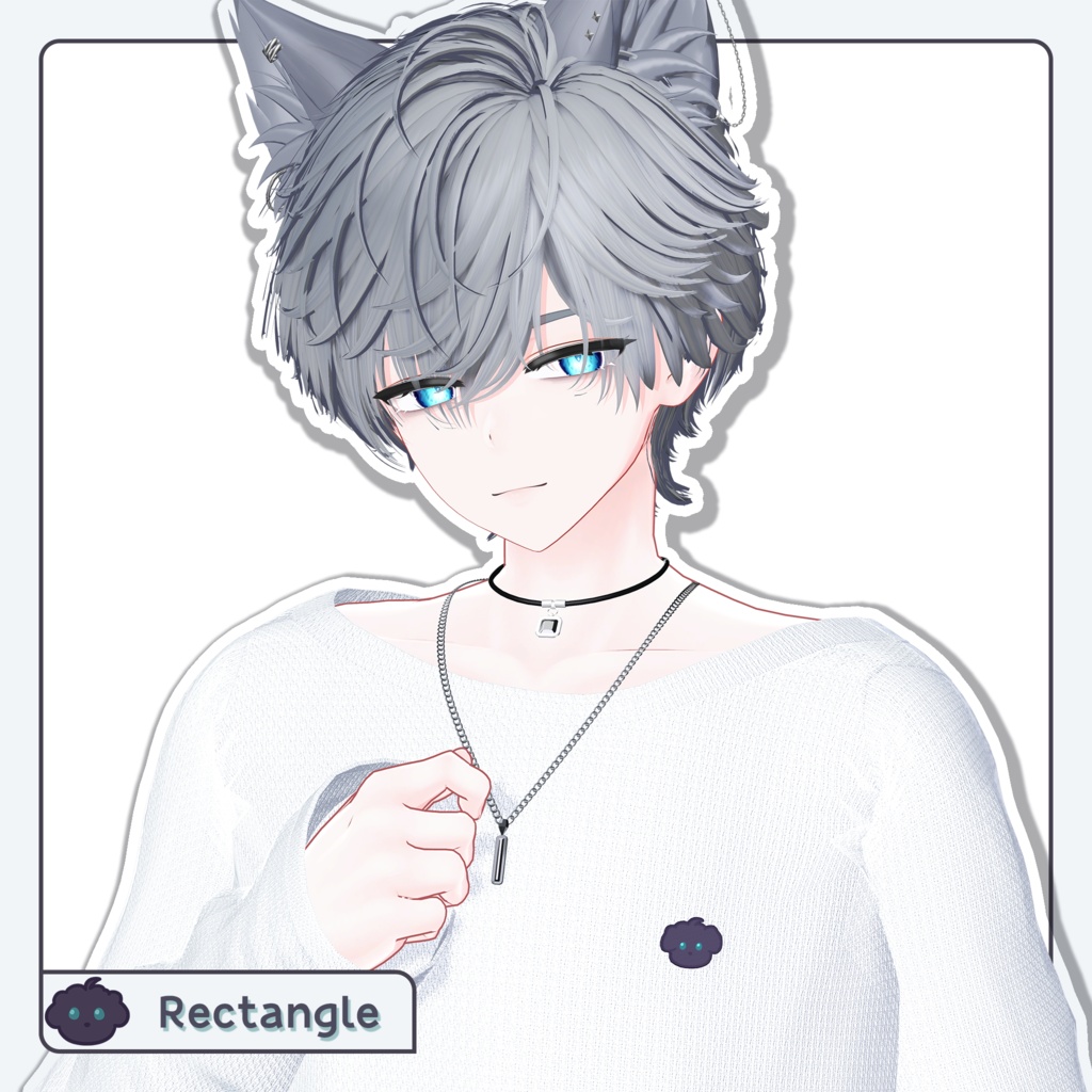 D01-Rectangle 「男性アバター専用」