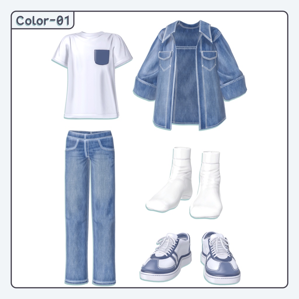 'ꇴ') Denim Boys 「男性アバター専用」