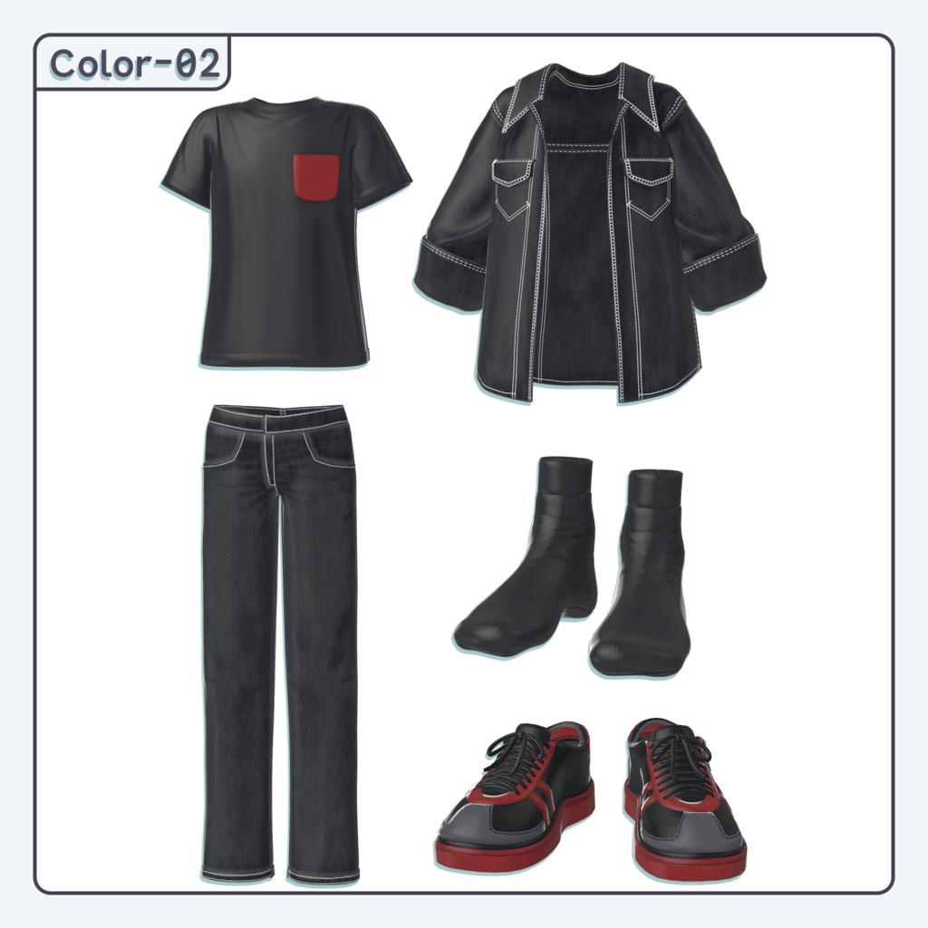 'ꇴ') Denim Boys 「男性アバター専用」