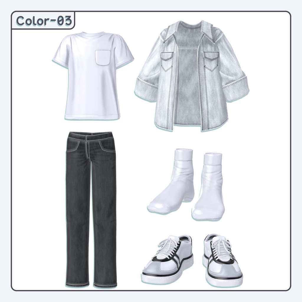 'ꇴ') Denim Boys 「男性アバター専用」