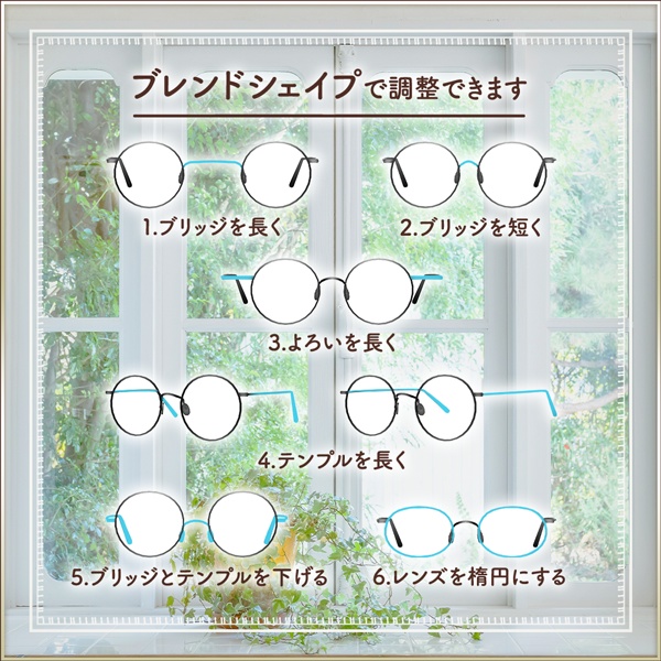 全9色|丸眼鏡|Round glasses