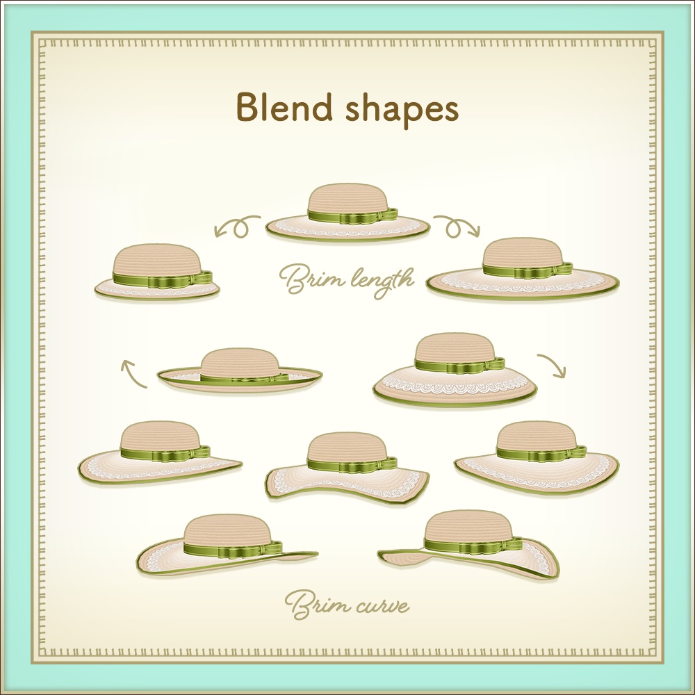 クラシカルストローハット2|Classical straw hat2