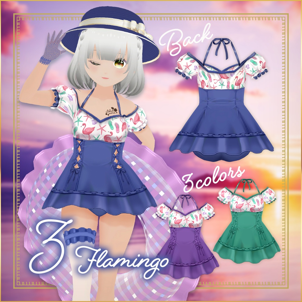 全3種|ミッドサマースイムウェア|Midsummer Swimwear|#VRoid
