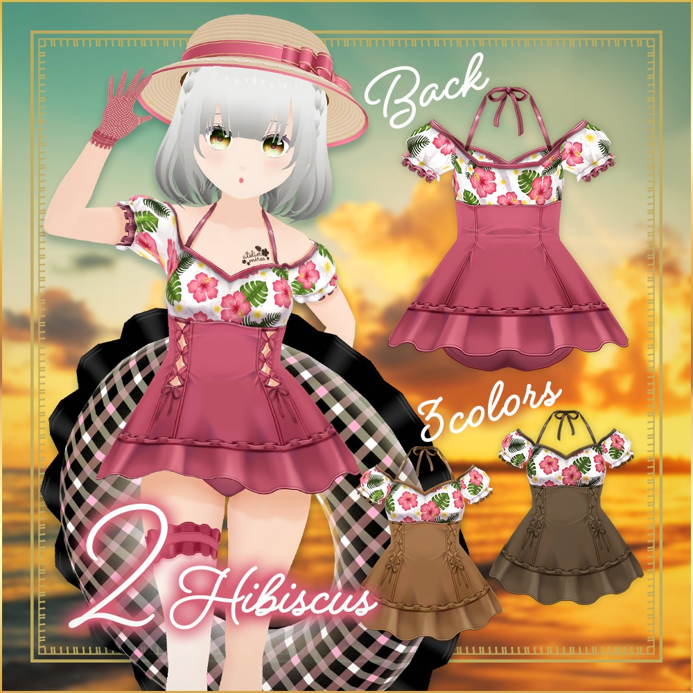 全3種|ミッドサマースイムウェア|Midsummer Swimwear|#VRoid