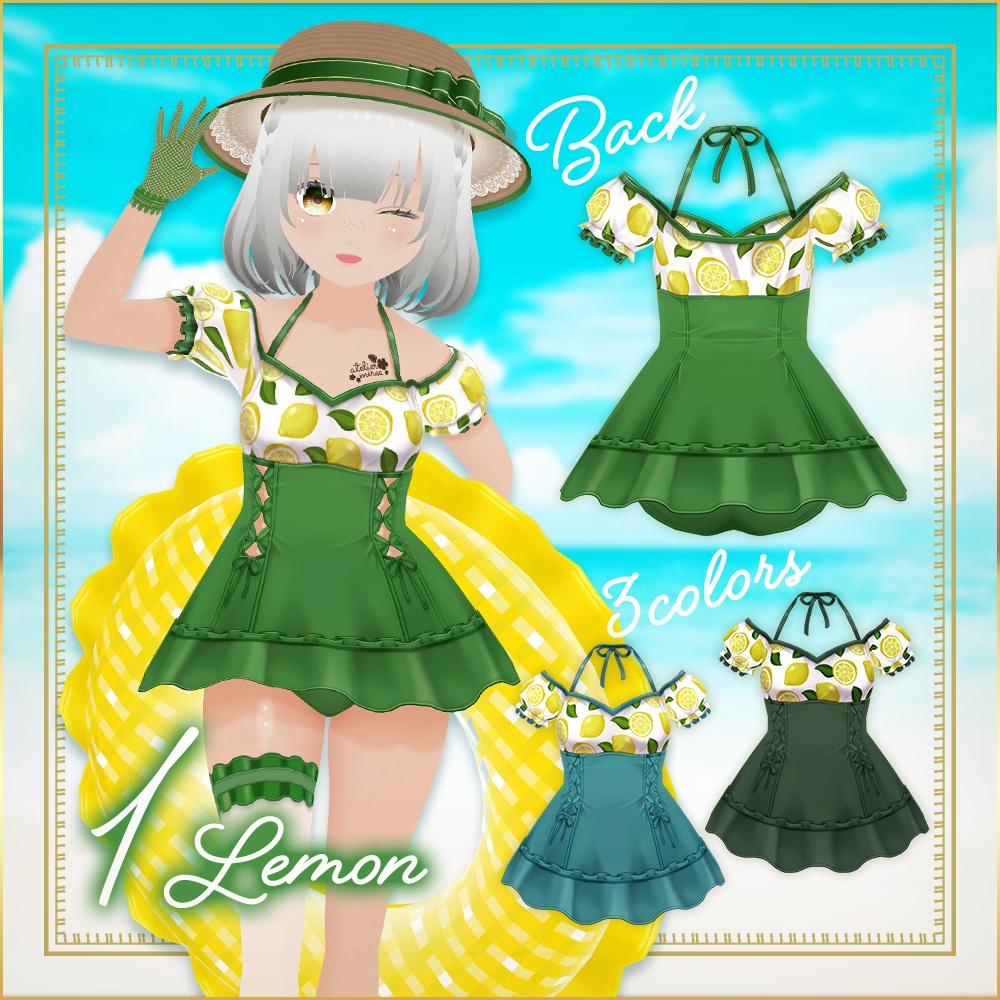 全3種|ミッドサマースイムウェア|Midsummer Swimwear|#VRoid