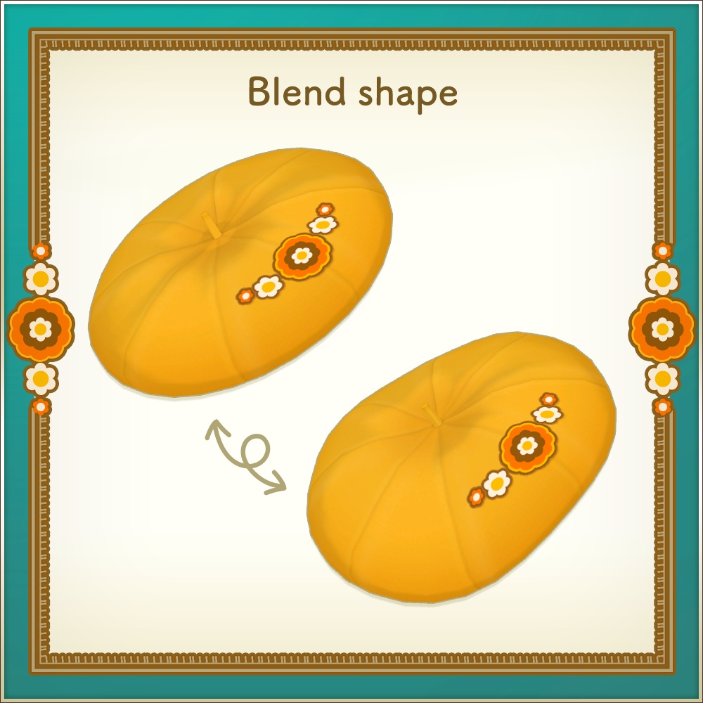 レトロベレー帽|Retro beret