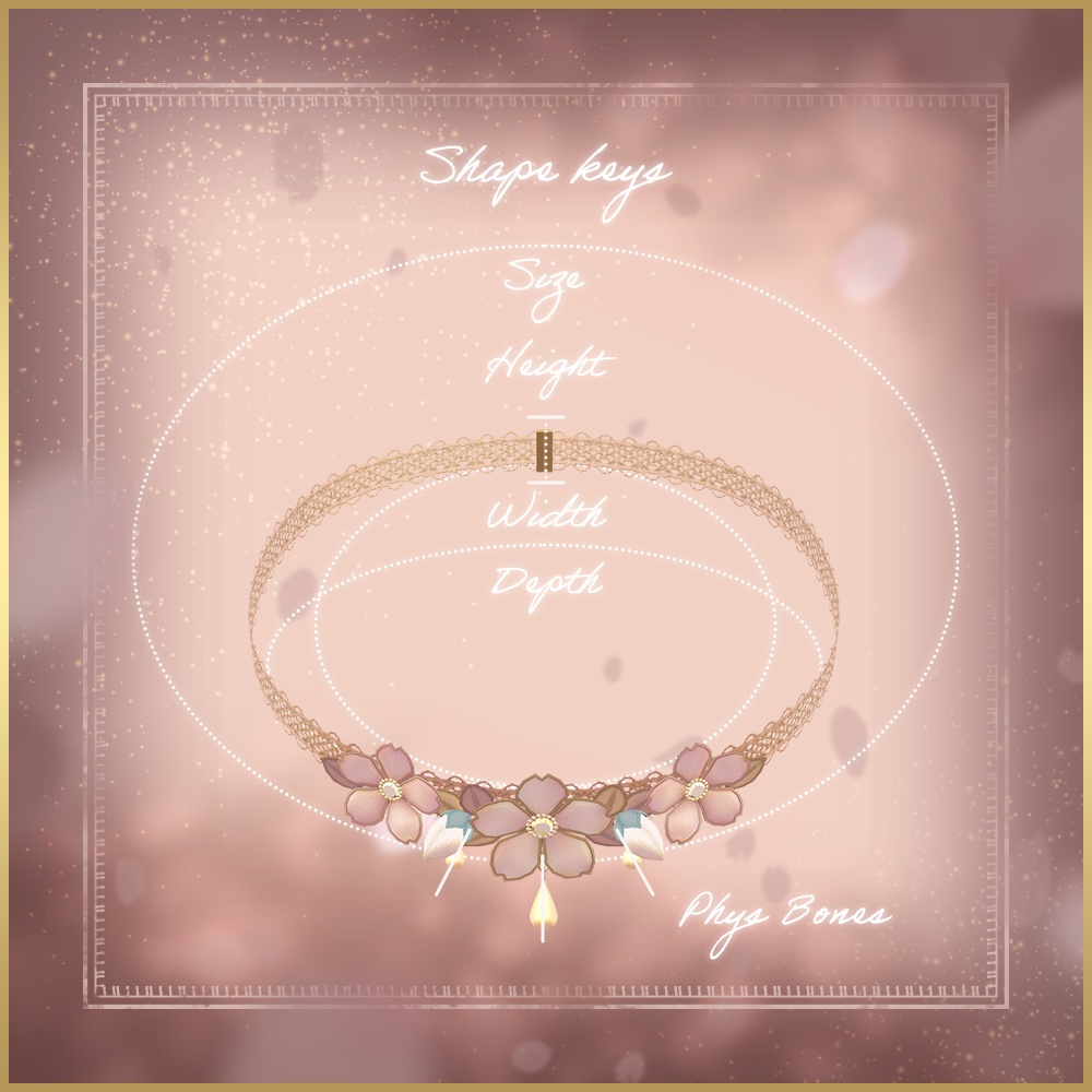 微睡む春の桜アクセサリー | Cherry blossom accessories