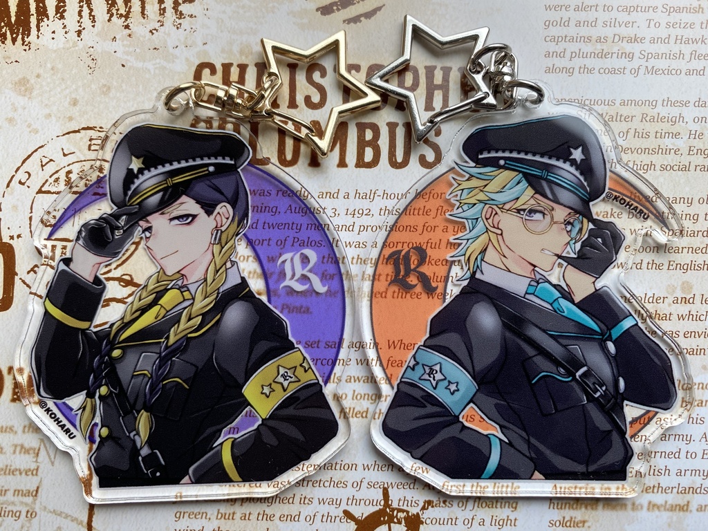 灰谷兄弟のアクキー💜🧡