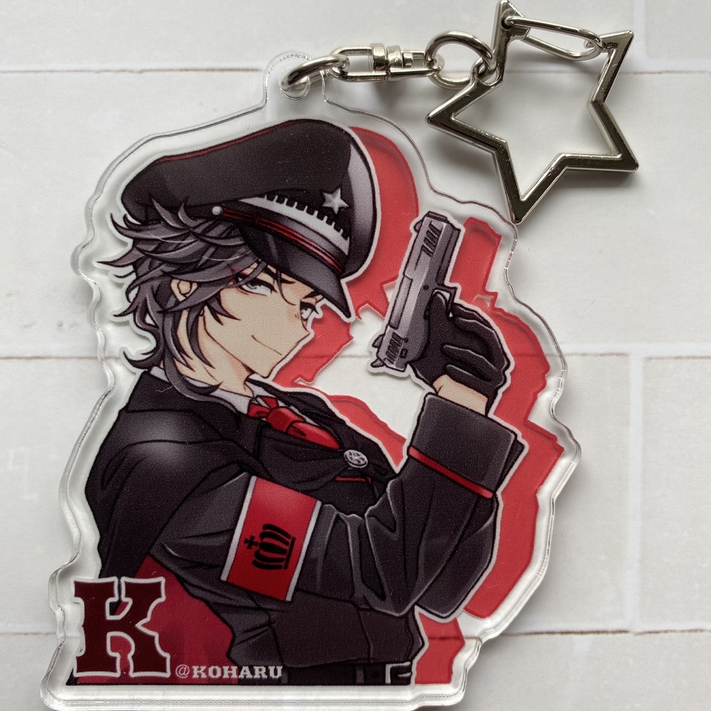 ココといぬぴーのアクキー❤️💙