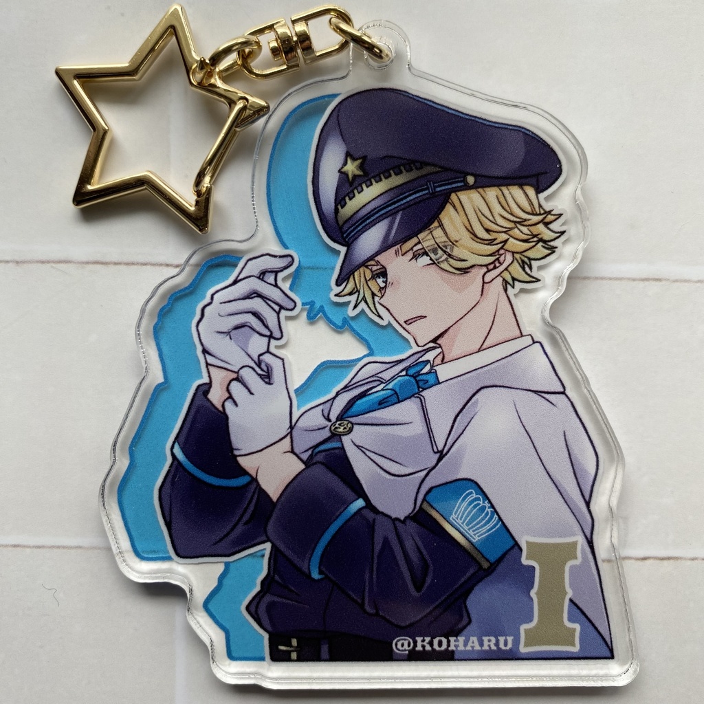 ココといぬぴーのアクキー❤️💙