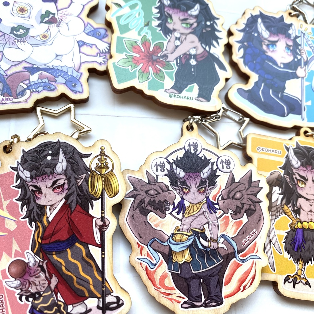 👹肆と伍のキーホルダー