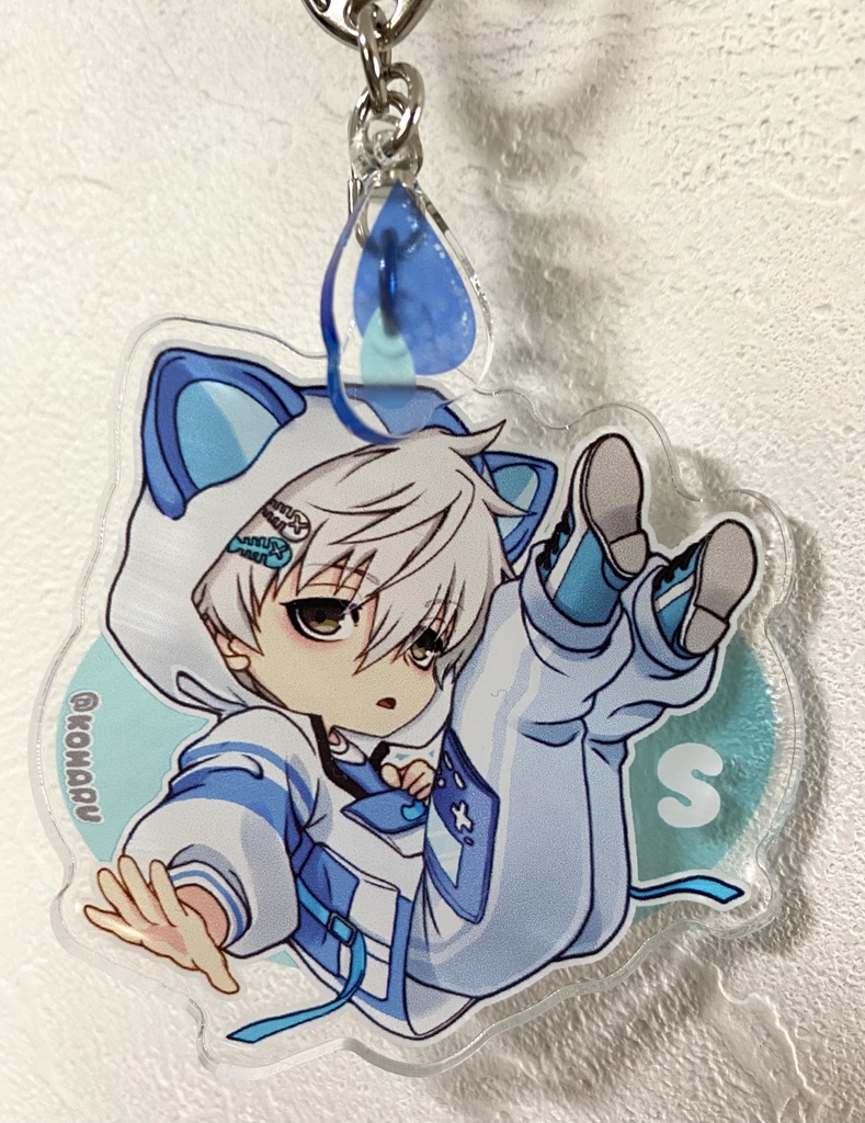 ナギとレオの水色アクキー