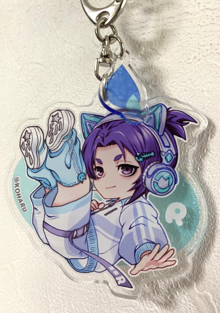 ナギとレオの水色アクキー