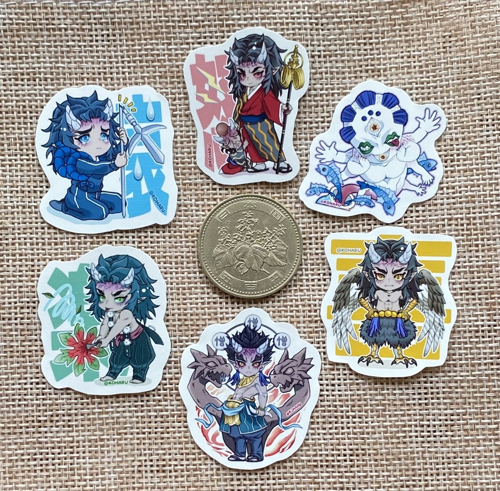 肆と伍のシール