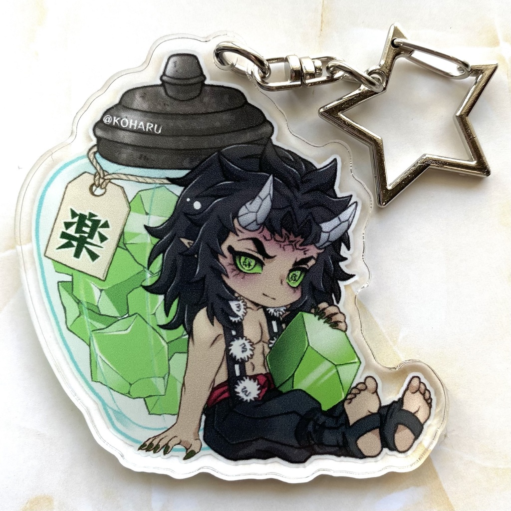 喜怒哀楽と琥珀糖アクキー